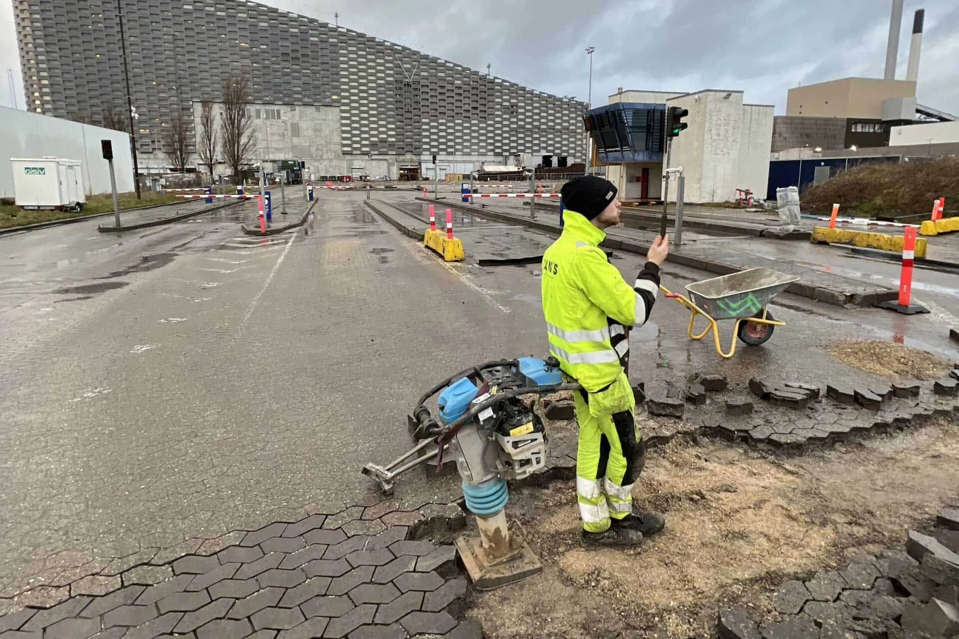 Reetablering med SF-sten på Amager